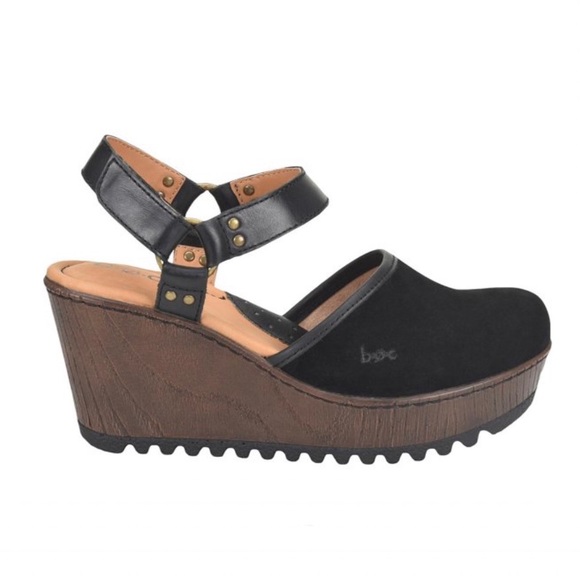 Born Shoes - Born Rina Leather Wedges